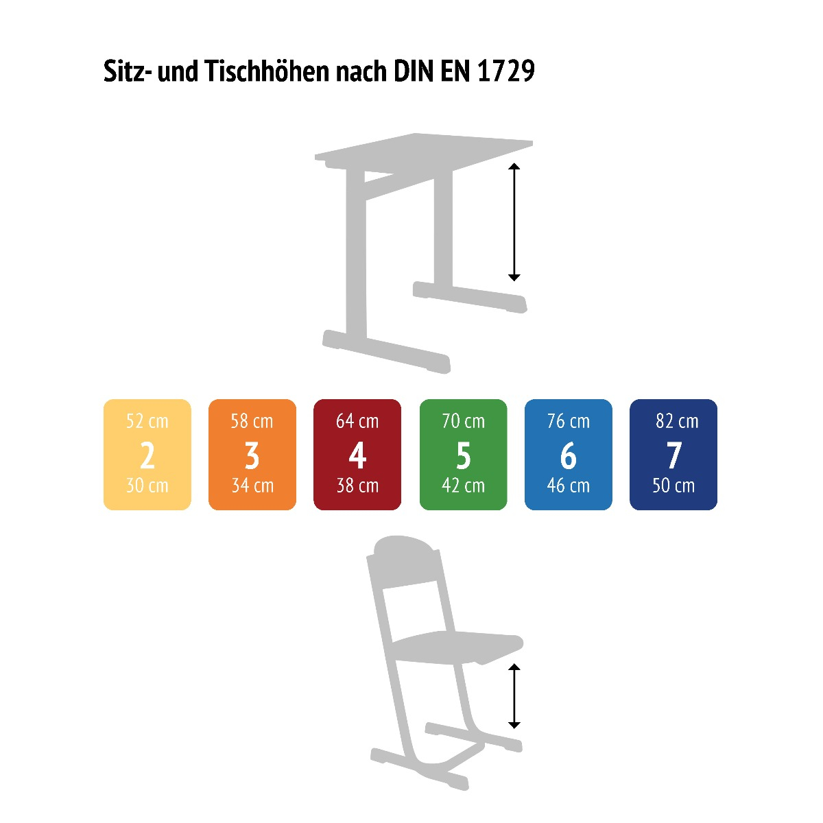 Schultisch – Einzeltisch Bingo